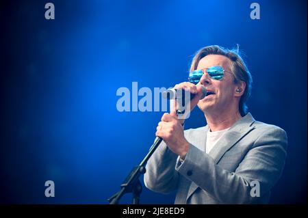 Johnny odia Jazz , in concerto al Lets Rock Leeds 80s Festival , UK , 25.06.2022 Foto Stock