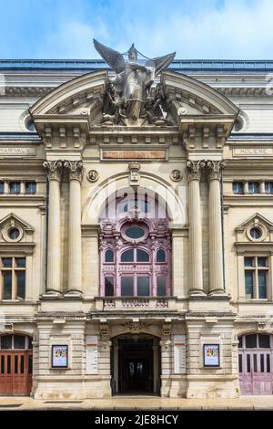 Ingresso principale alla fine del 18 / 19th secolo Opéra de Tours, Tours, Indre-et-Loire (37), Francia. Foto Stock