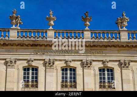 Nancy, Francia, 18 aprile 2022. Facciata dell'Opera Nazionale di Lorena Foto Stock