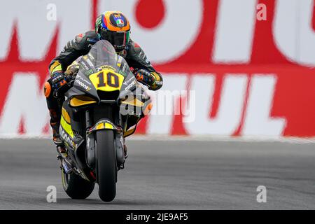 ASSEN, OLANDA - 26 GIUGNO: Luca Marini del Mooney VR46 Racing Team e dell'Italia durante la MotoGP dei Paesi Bassi al TT Assen il 26 giugno 2022 ad Assen, Olanda. (Foto di Andre Weening/Orange Pictures) Foto Stock