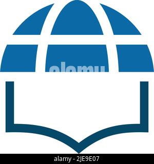 Modello vettoriale di ispirazione del logo Education Illustrazione Vettoriale