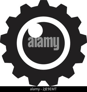 Modello vettoriale di ispirazione per il logo Eye Illustrazione Vettoriale