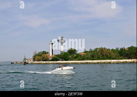 Venezia, Italia. Giugno 17, 2022. Ingresso alla Laguna di Venezia Foto Stock