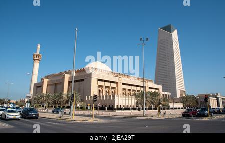 Kuwait City, Kuwait - 23 2022 marzo: La Grande Moschea del Kuwait Foto Stock