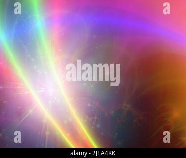 Luci brillanti astratte. 3D rendering Foto Stock