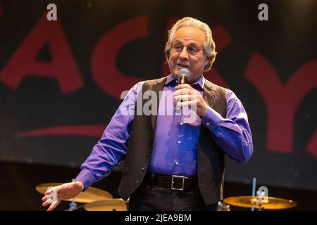 Milwaukee, Stati Uniti. 25th giugno 2022. Max Weinberg al Summerfest Music Festival il 25 giugno 2022, a Milwaukee, Wisconsin (Photo by Daniel DeSlover/Sipa USA) Credit: Sipa USA/Alamy Live News Foto Stock