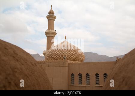 L'enorme fortezza di Nizwa, Oman Foto Stock