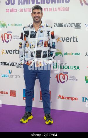 Madrid, Spagna. 25th giugno 2022. Melendi partecipa al 30th° anniversario dei concerti Cadena 100 allo stadio Wanda Metropolitano di Madrid. Credit: SOPA Images Limited/Alamy Live News Foto Stock