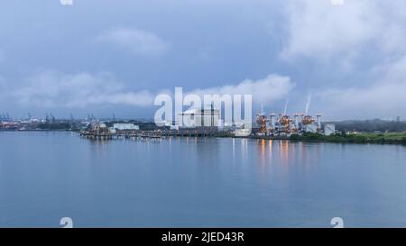 Il lago Gatun si trova nella zona del canale di Panama. Foto Stock