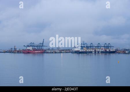 Il lago Gatun si trova nella zona del canale di Panama. Foto Stock