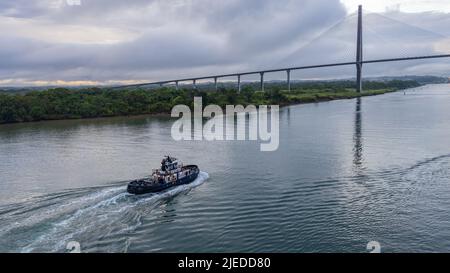 Ponte Puente Atlántico a Panama. Foto Stock