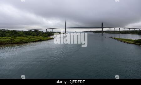 Ponte Puente Atlántico a Panama. Foto Stock