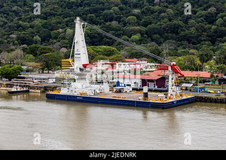 Ormeggia al lago Gatun, Panama. Foto Stock