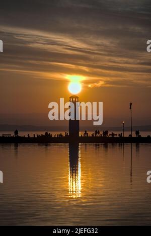 Leuchtturm Podersdorf 2 Foto Stock