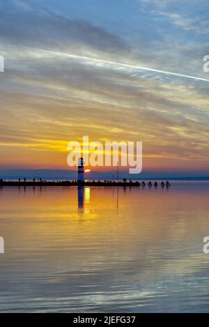 Leuchtturm Podersdorf 3 Foto Stock