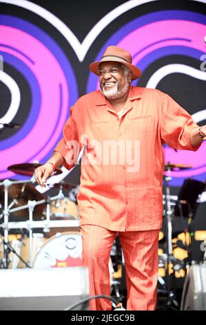 Sydney Youngblood , esibendosi al Lets Rock Leeds 80s Festival , UK , 25.06.2022 Foto Stock