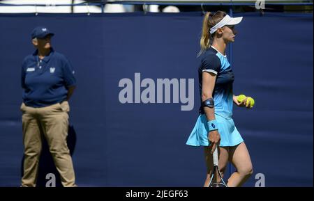 Lesia Tsurenko (Ucraina) che gioca al Rothesay International, Devonshire Park, Eastbourne, 20th giugno 2022 Foto Stock