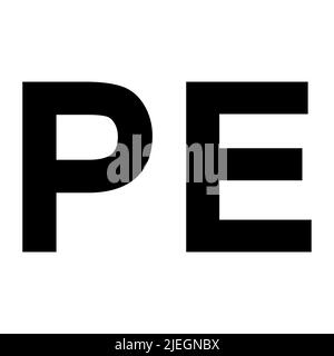 Simbolo di Terra fisica su sfondo bianco Illustrazione Vettoriale