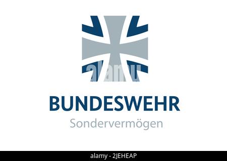 Sondervermögen der Bundeswehr von 100 Milliarden Euro wurde im mai 2022 beschlossen. Modernizierung der Bundeswehr, bedingt durch den Krieg in der Ukr Foto Stock