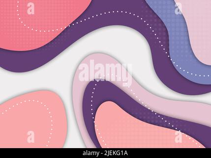 Disegno astratto modello di decorazione colorata. Sovrapposizione con sfondo circolare a mezzitoni minimo. Vettore Illustrazione Vettoriale