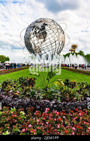 The Unisphere in Flushing Meadows–Corona Park, Queens, New York Foto Stock