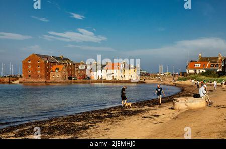 North Berwick, una città sul mare ed ex burgh reale in East Lothian, Scozia. Un posto bellissimo da visitare. Foto Stock