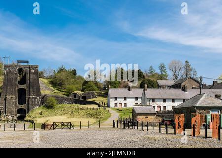 Museo di Blaenavon Ironworks. Blaenavon, Torfaen, Gwent, Galles del Sud, Regno Unito, Regno Unito Foto Stock