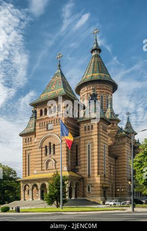 La Cattedrale Ortodossa di Timisoara in Romania Foto Stock