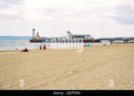 Bournemouth Beach, Dorset, Inghilterra, Regno Unito. Foto Stock