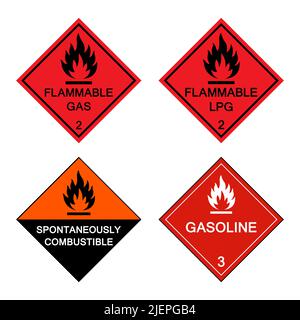 Avvertenza simbolo di pericolo chimico pericoloso simbolo di isolamento su sfondo bianco, illustrazione vettoriale Illustrazione Vettoriale