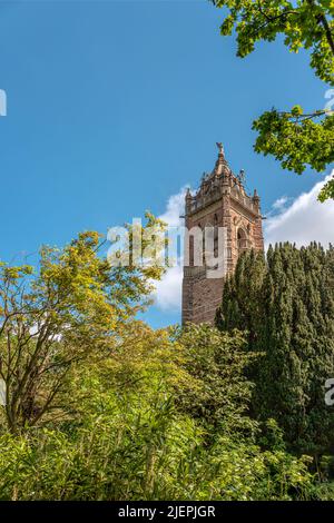 Cabot Tower a Brandon Hill Park, Bristol, Somerset, Inghilterra, Regno Unito Foto Stock