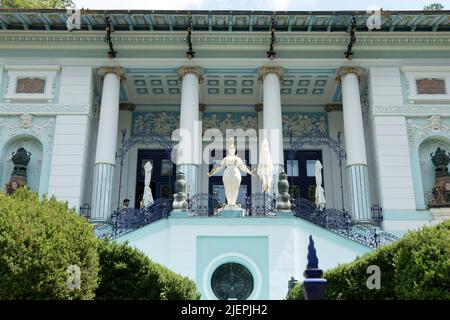 Villa Villekulla di otto Wagner, splendida mostra di architettura a Vienna, museo Ernst Fuchs Foto Stock