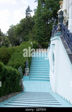 Villa Villekulla di otto Wagner, splendida mostra di architettura a Vienna, museo Ernst Fuchs Foto Stock