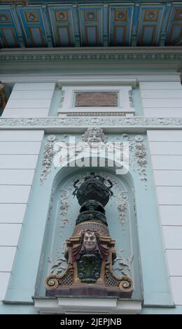 Villa Villekulla di otto Wagner, splendida mostra di architettura a Vienna, museo Ernst Fuchs Foto Stock