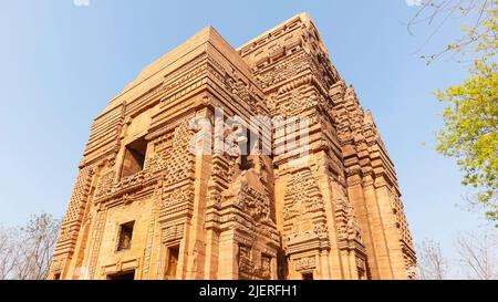 Cupola di Teli ka Mandir, Gwalior Fort, Madhya Pradesh, India. Foto Stock