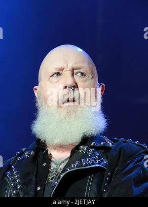 Villafranca Veronese, Italia. 25th giugno 2022. judas Priest durante JUDAS PRIEST ROCK THE CASTLE 2022, Concerto di Musica a VILLAFRANCA VERONESE, Italia, Giugno 25 2022 Credit: Independent Photo Agency/Alamy Live News Foto Stock