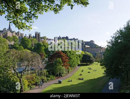 East Princes Street Gardens, Edimburgo, Scozia Foto Stock