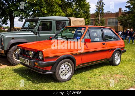 1982 Ford Fiesta XR2 ‘GIB 1597’ in mostra allo Scramble del Bicester il 19th giugno 2022 Foto Stock