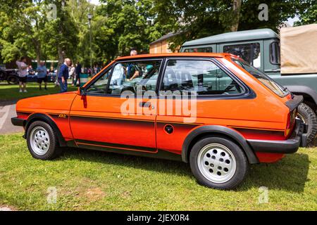 1982 Ford Fiesta XR2 ‘GIB 1597’ in mostra allo Scramble del Bicester il 19th giugno 2022 Foto Stock