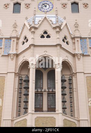 Municipio Art nouveau, Kossuth ter, Kecskemet, Ungheria Foto Stock