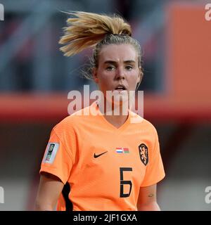 Enschede - jill Roord of Holland Donne durante la partita di qualificazione della Coppa del mondo delle Donne tra Paesi Bassi e Bielorussia allo Stadio De Grossch teste il 28 giugno 2022 a Enschede, Paesi Bassi. ANP GERRIT VAN COLOGNE Foto Stock