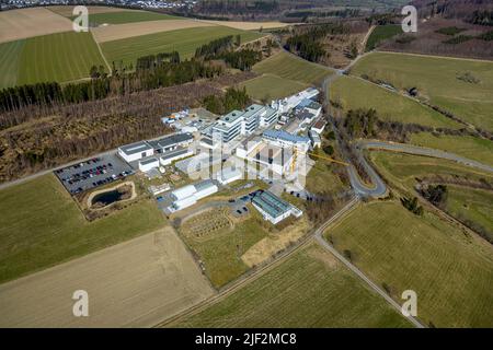 Fotografia aerea, Fraunhofer Institute for Molecular Biology and Applied Ecology, Grafschaft, Schmallenberg, Sauerland, Renania settentrionale-Vestfalia, Germa Foto Stock