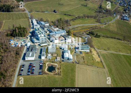 Fotografia aerea, Fraunhofer Institute for Molecular Biology and Applied Ecology, Grafschaft, Schmallenberg, Sauerland, Renania settentrionale-Vestfalia, Germa Foto Stock