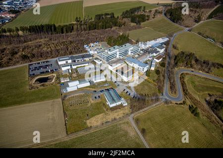 Fotografia aerea, Fraunhofer Institute for Molecular Biology and Applied Ecology, Grafschaft, Schmallenberg, Sauerland, Renania settentrionale-Vestfalia, Germa Foto Stock