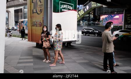 Siam Square Young People's Shopping Area Bangkok Thailandia Foto Stock