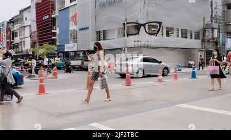 Siam Square Young People's Shopping Area Bangkok Thailandia Foto Stock