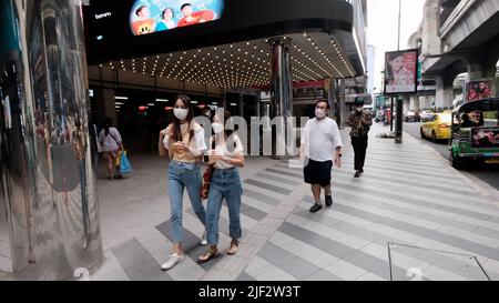 Siam Square Young People's Shopping Area Bangkok Thailandia Foto Stock