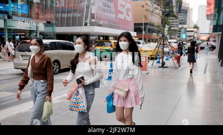 Siam Square Young People's Shopping Area Bangkok Thailandia Foto Stock