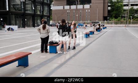 Siam Square Young People's Shopping Area Bangkok Thailandia Foto Stock