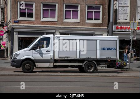 Brinks Automatisering Company Truck ad Amsterdam Paesi Bassi 28-6-2022 Foto Stock